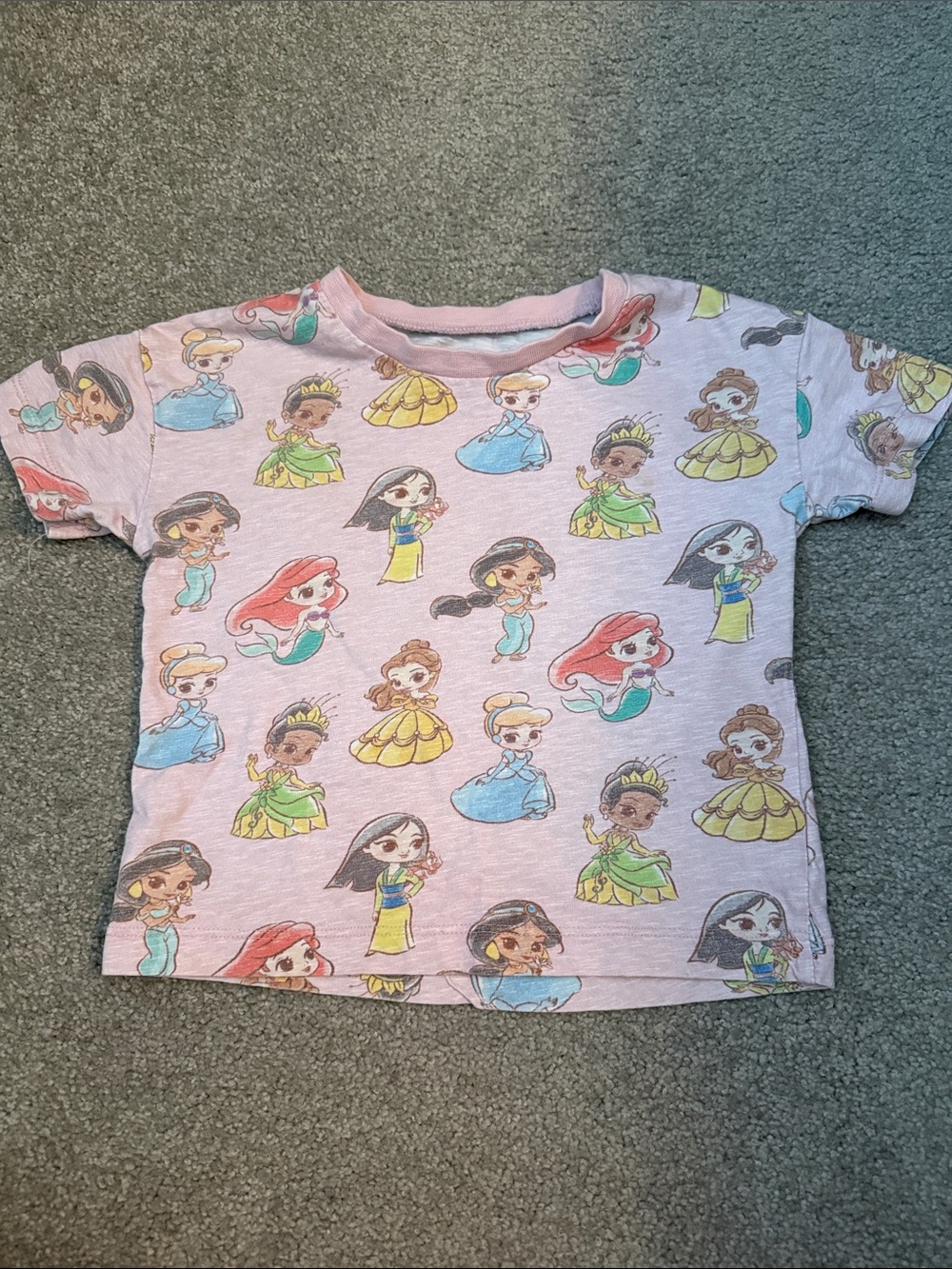 Pink Disney Princess Short Sleeve Tee
